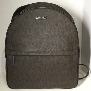 Michael Kors Jet Set Black PVC Leather Backpack